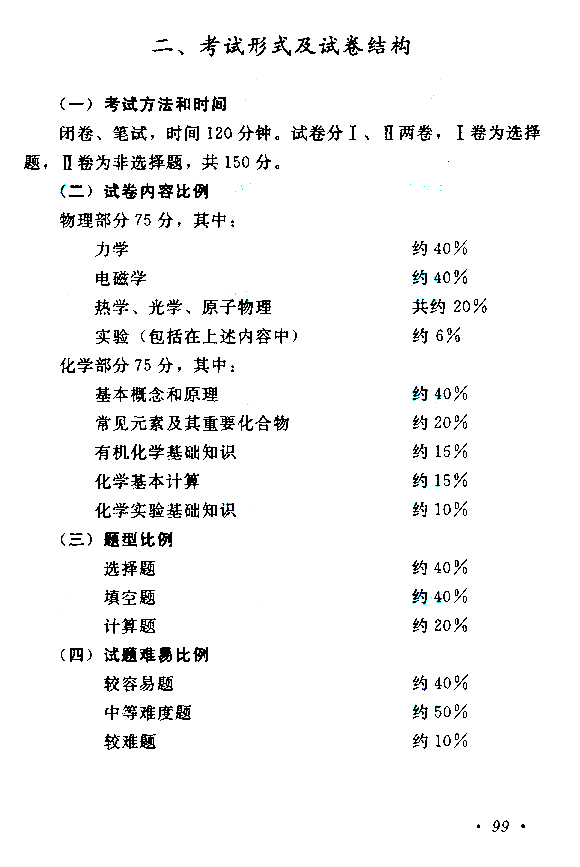 2019年江苏成人高考高起点《物理化学》考试大纲